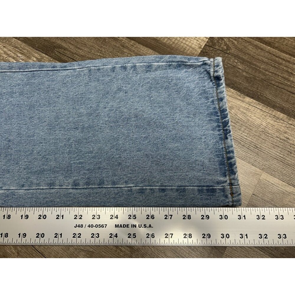 Ban jara High Rise Skater Wide-Leg Cargo Jeans 5/26 Boho Hippie Y2K Grunge Punk - Picture 8 of 8